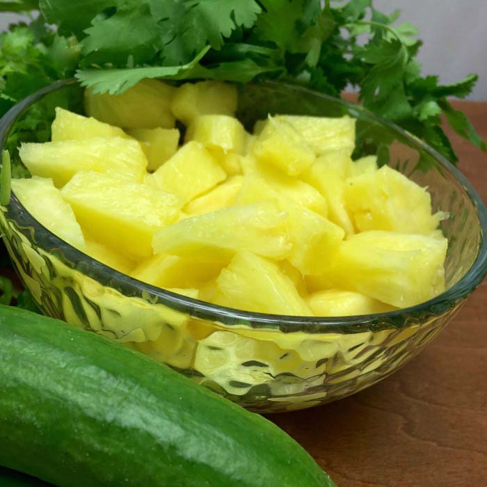 Recipe Image: MRC Pineapple & Cucumber Salad Recipe Image: MRC Pineapple & Cucumber Salad